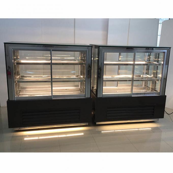 1500 * 730 * 1250mm LED الإضاءة Secop Bakery عرض الثلاجة 0