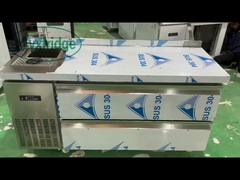 تجاري 2 درجة طاولة عمل المطبخ الفولاذ المقاوم للصدأ طاولة عمل 1.5M