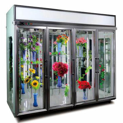 جودة  3 Glass Door 600W Custom Commercial Refrigerator مصنع