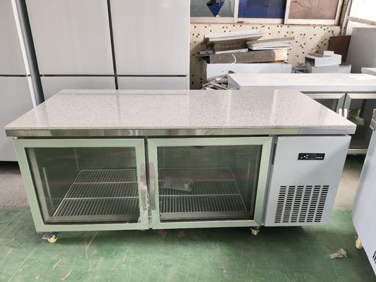 Under Counter Refrigerator for Restaurant Commercial Worktable with Glass Door