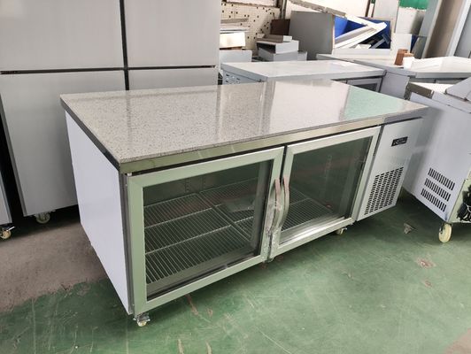Under Counter Refrigerator for Restaurant Commercial Worktable with Glass Door