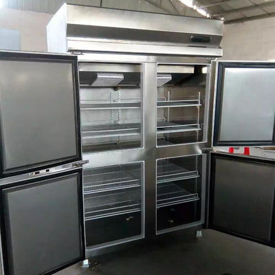 2000mm 550W ثلاجة تجارية من الفولاذ المقاوم للصدأ الفريزر