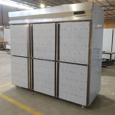 650W ثلاجة تجارية الفولاذ المقاوم للصدأ الفريزر للمطبخ