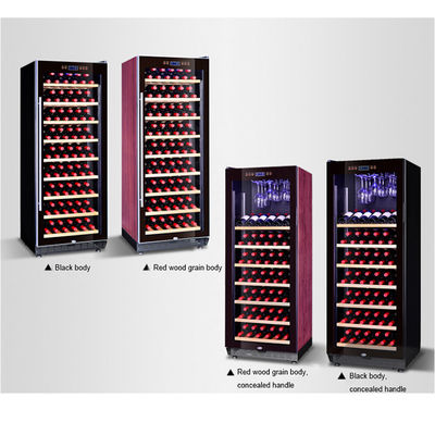 110 زجاجة ثلاجة قبو النبيذ LED زرقاء