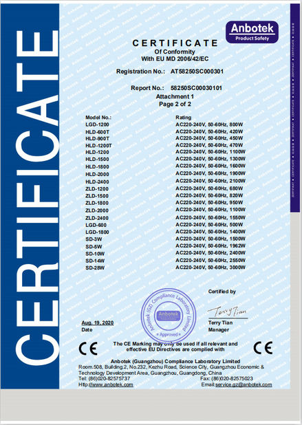 الصين Guangzhou Yixue Commercial Refrigeration Equipment Co., Ltd. الشهادات