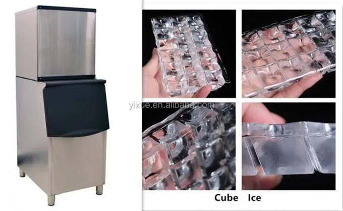 آلة صناعية لصنع مكعبات الثلج 500 كيلوغرام صانع مكعبات 1000 رطل للمطعم 1