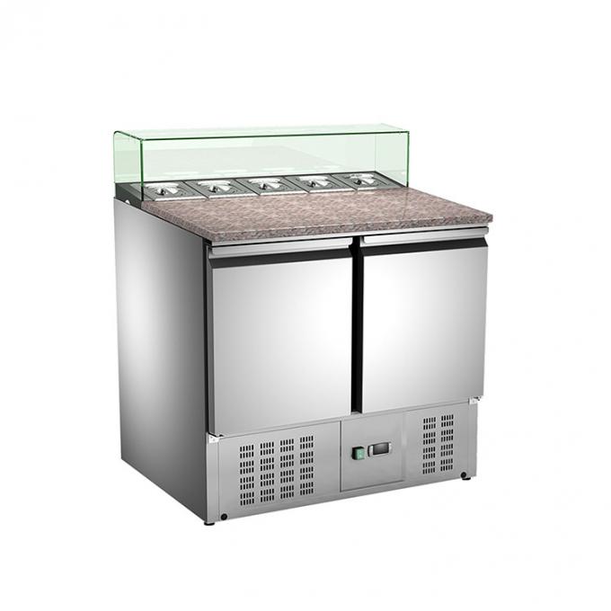 R134A Pizza Prep Table Refrigerator معدات التبريد التجارية 0